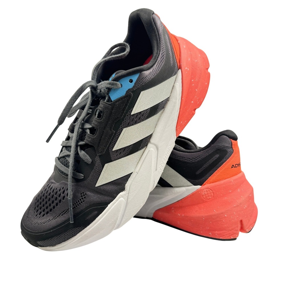 Adidas Adistar Men's Running Shoes Black Silver Red Continental Size 11.5‎